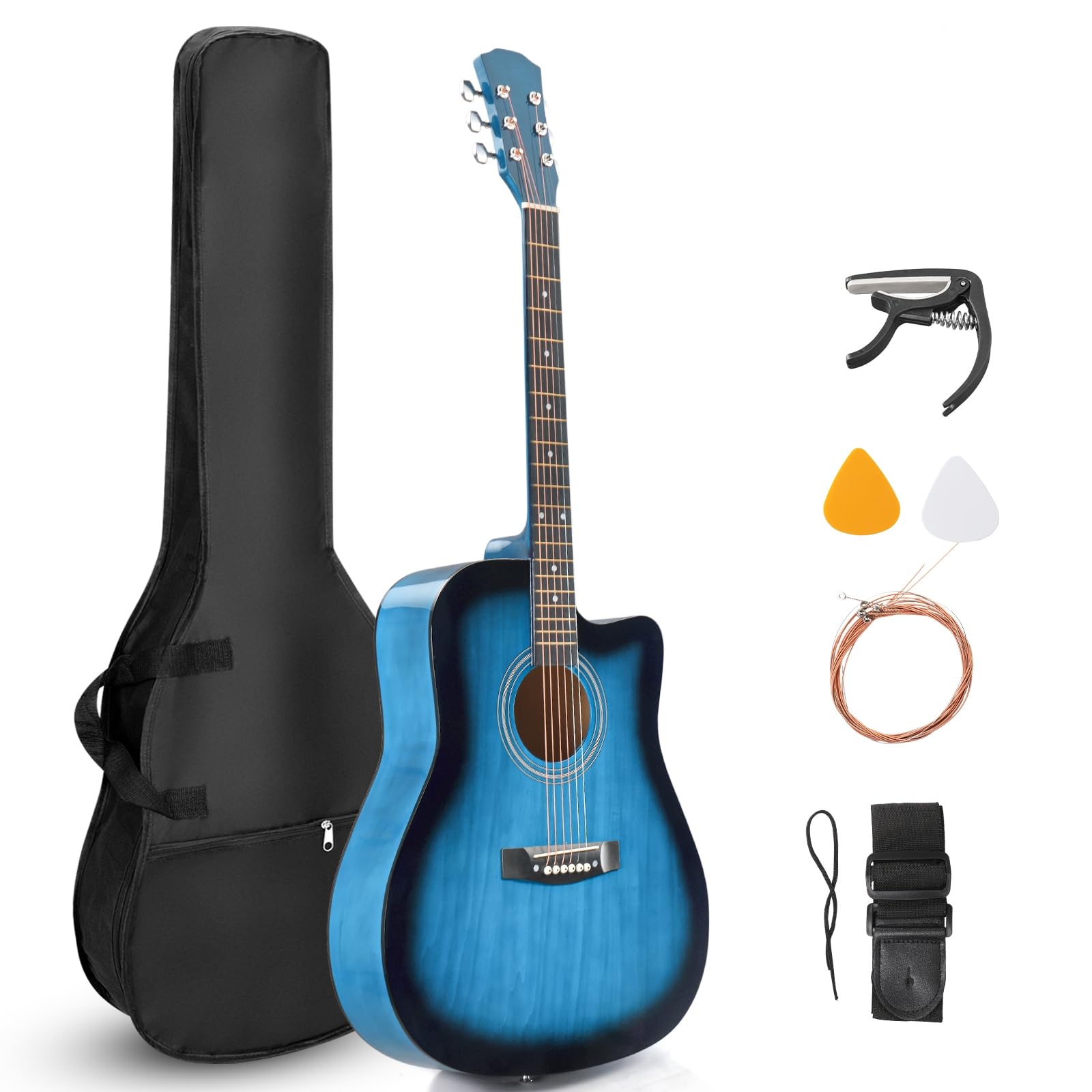 Amazon.com: Ktaxon 41 Inch Acoustic Guitar with Gig Bag for